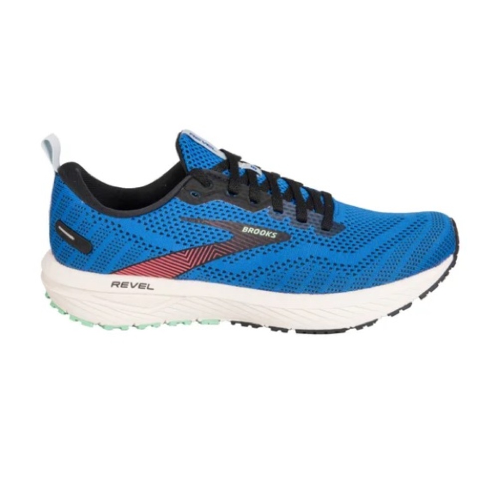 Brooks Revel 6 Energize Neutral Men’s Size 9 Victoria Blue‎ / Black / Spring Bud
